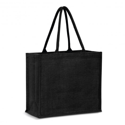 XL Colour Match Jute Totes Black